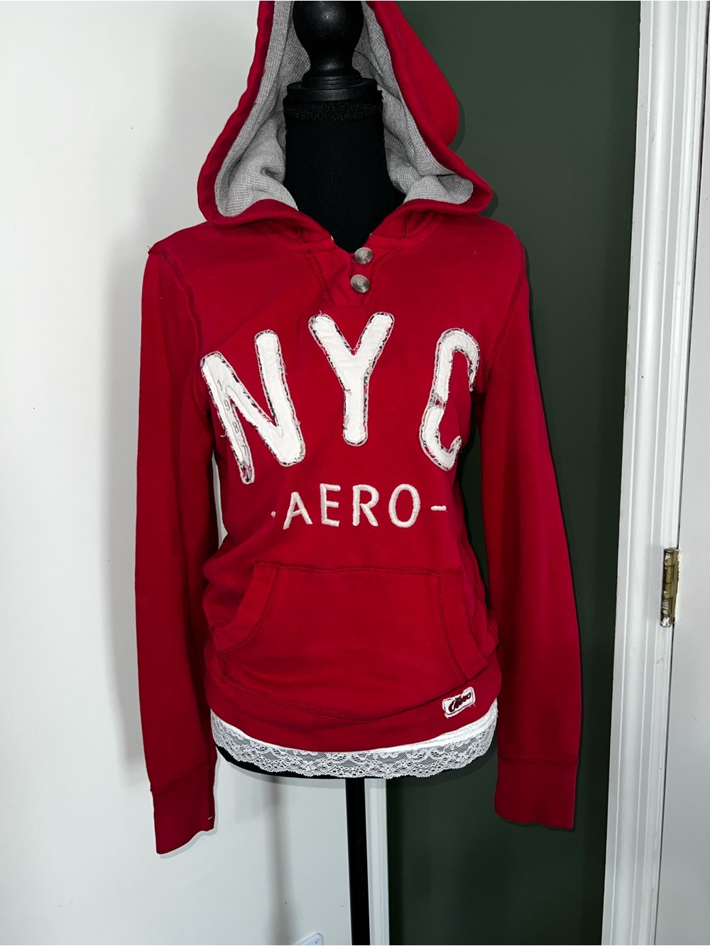 Aeropostale NYC Women's Red Hoodie
